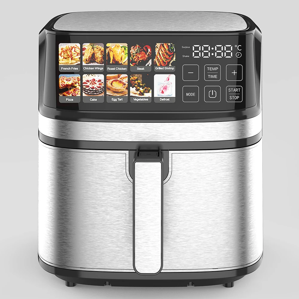 

2026 New Model Multi-functional8L Kitchen Appliance Smart Rapid Air Fryer Deep Frying Machine Healthy Stainless Steel OEM Electr