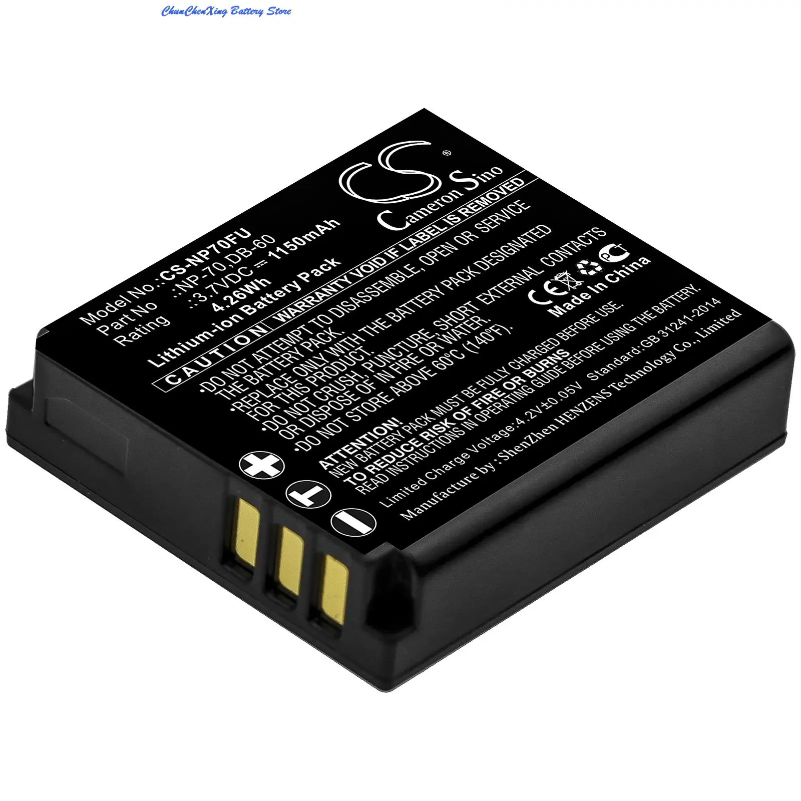 

3.7V 1150mAh Camera Battery for Panasonic Lumix DMC-FX150 FX01 FX180 FX3K FX50K FX150S LX3S FX3S FX9GN FX07 FX10 FX12 FX3 FX8