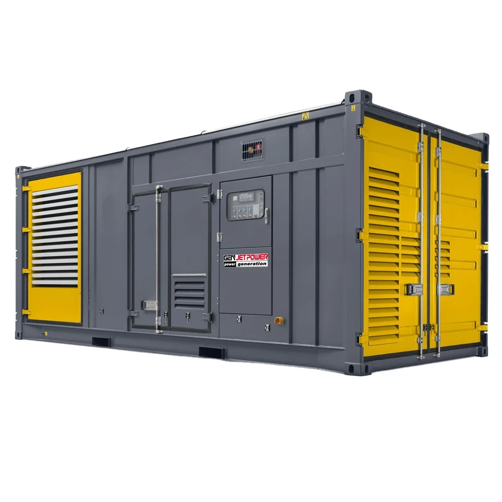 Easy refueling large power container type 700 kw 1000 kw silent generator set  genset price/