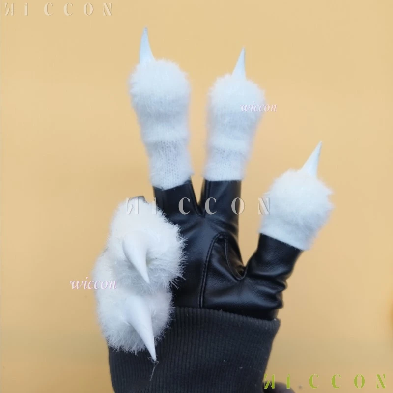 アニメ Cos 着ぐるみ手袋毛皮のようなコスプレ爪足スタイリッシュなキグロールプレイ足男性女性手袋漫画ハロウィンドレスアップ爪かわいい
