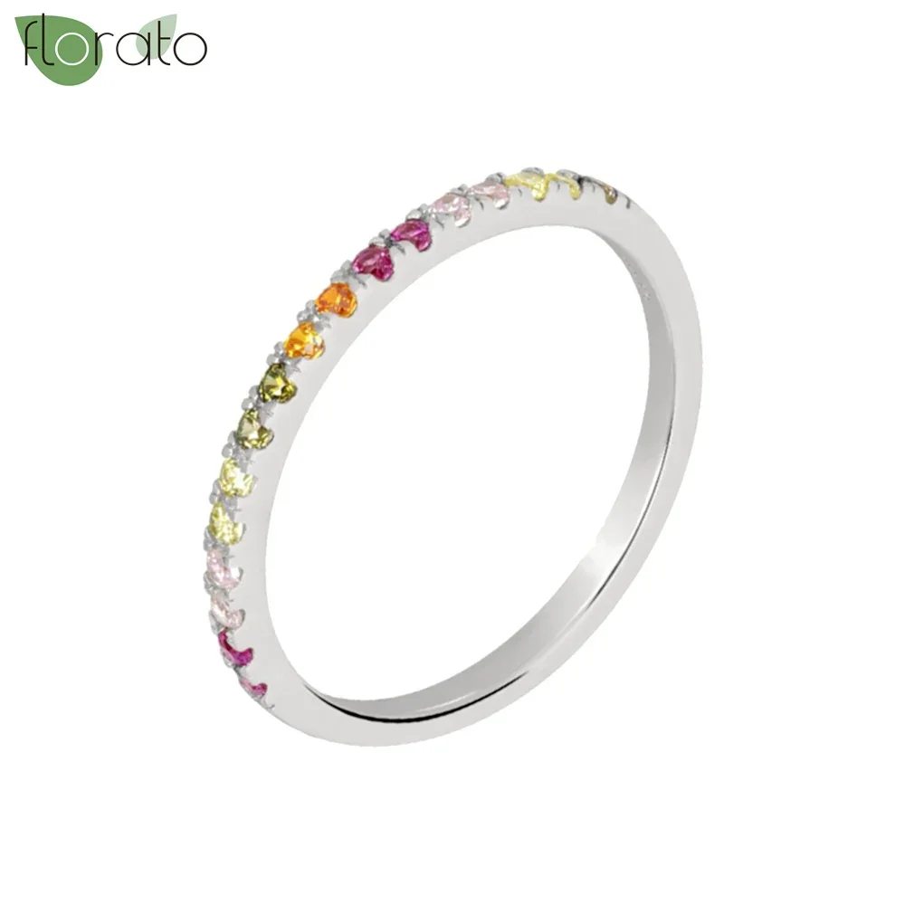 Women's Gold Plated Colorful Zircon Luxury Engagement Ring, Gift