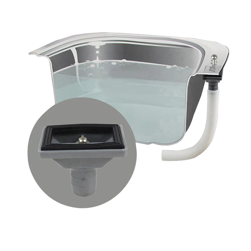 1 PC Overflow Pipe Upward Rectangle Overflow Pipe Head Kitchen Sink Replacement Connector Washbasin Drainer Accessory