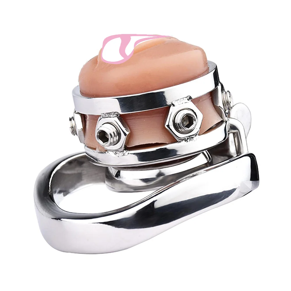 ORALSX Male Chastity Cage Metal Cock Lock Device Chastity Belt Penis Ring Realistic Clitoris Vaginal Wish Sissy Sex Toys For Men