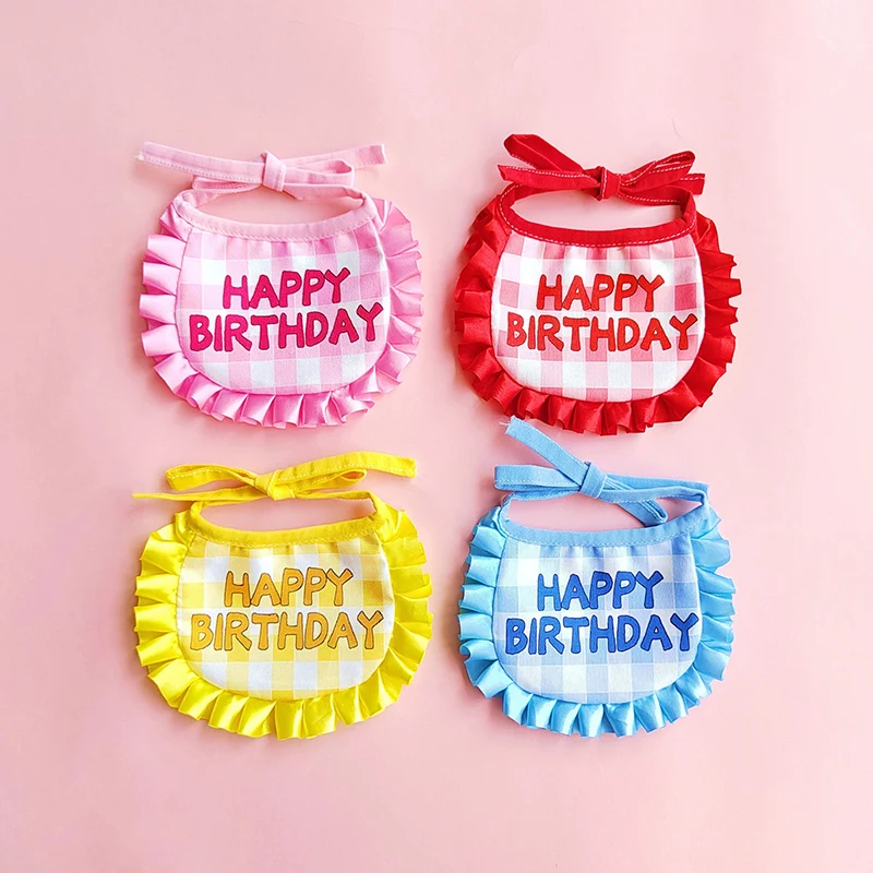 Pet Birthday Party Hat Bib Set for Celebration