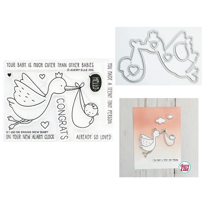 New Baby Animals Metal Cutting Dies for Paper Making Clear Stamps Brand Scrapbooking Embossing Frame Card Supplies