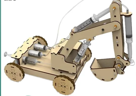 Tecnologia del materiale del caricatore idraulico siringa fatta a mano per piccola produzione modello fai-da-te