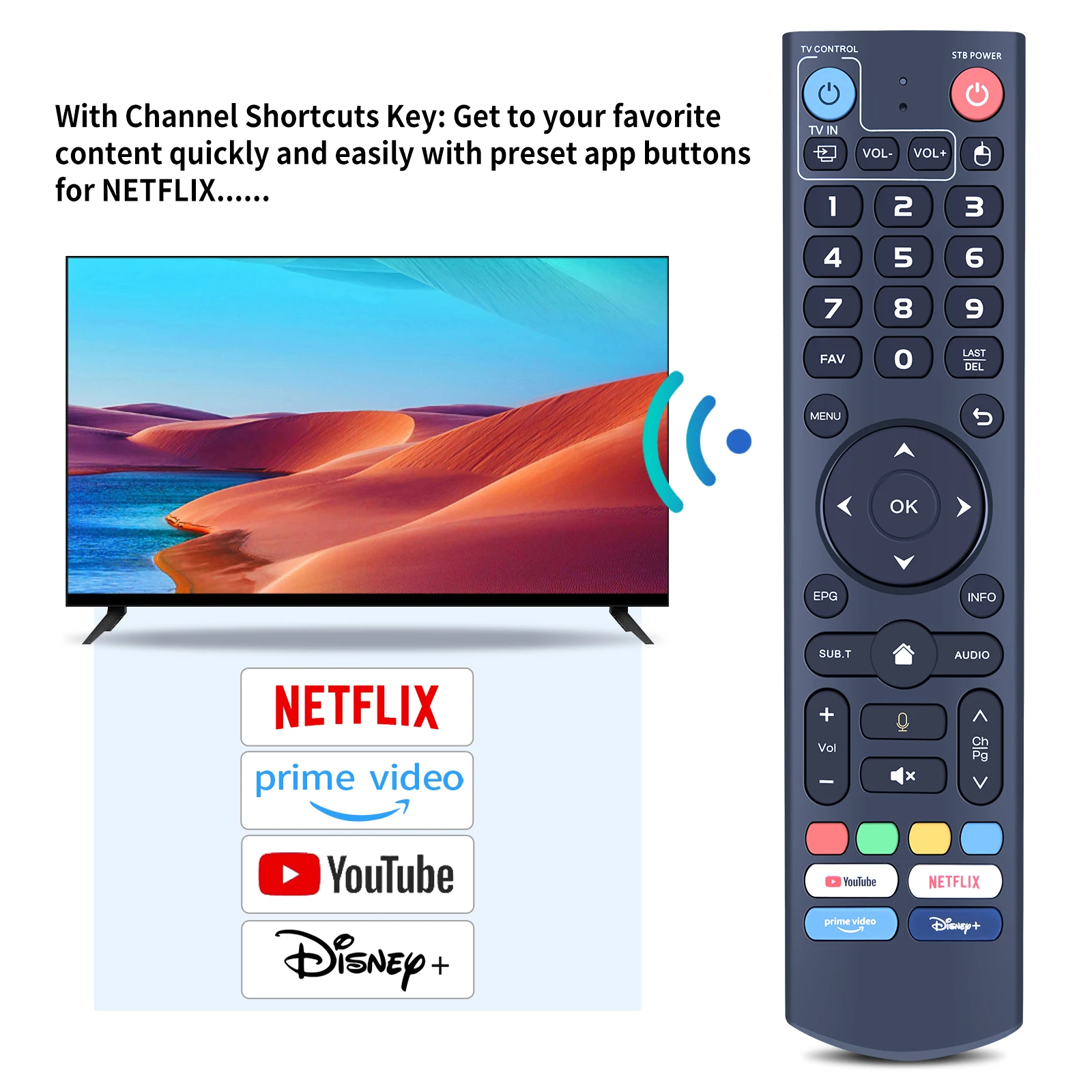 Para vSeeBox V3 Pro Bluetooth y Control de voz Control remoto de repuesto