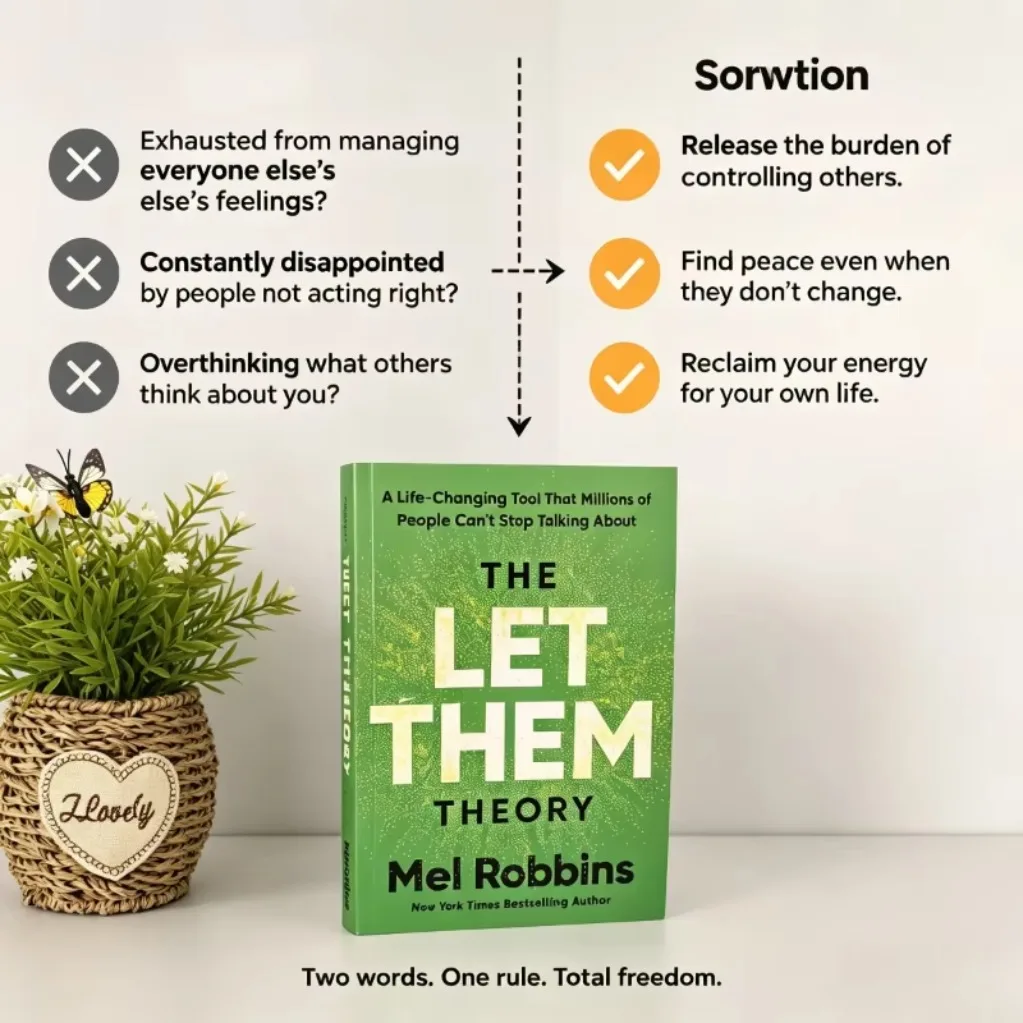 The Let Them Theory by Mel Robbins, Life Changing Guide Tool for Personal Growth Self Improvement Mental Health EmotionalHealing