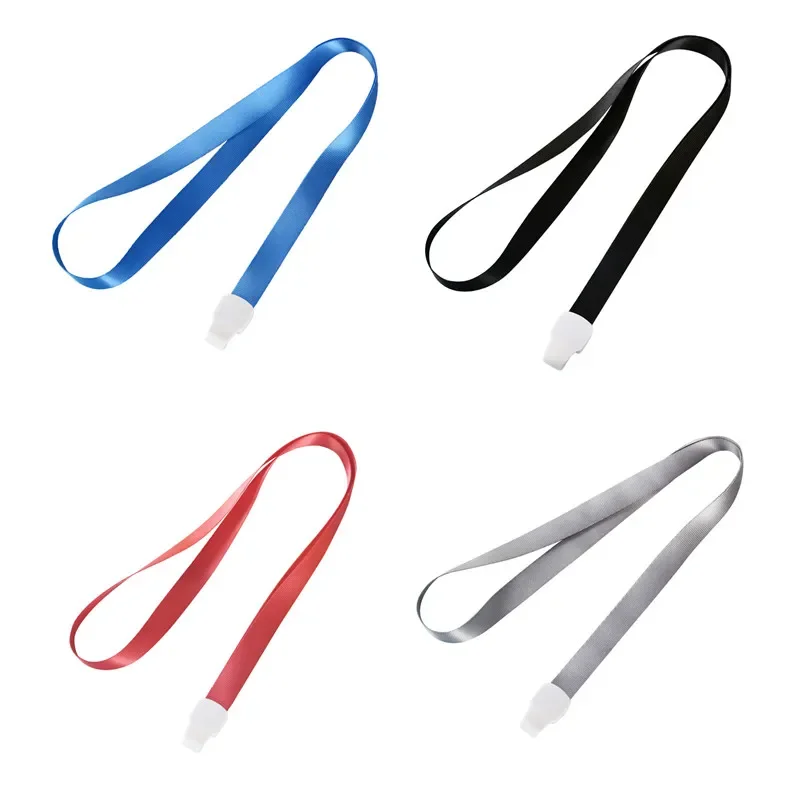 1Pc Lanyard for Card Holder Simpliicty Solid Color Bus ID Tag Card Factory Company Employee's Staff Card Lanyard Office Supplies