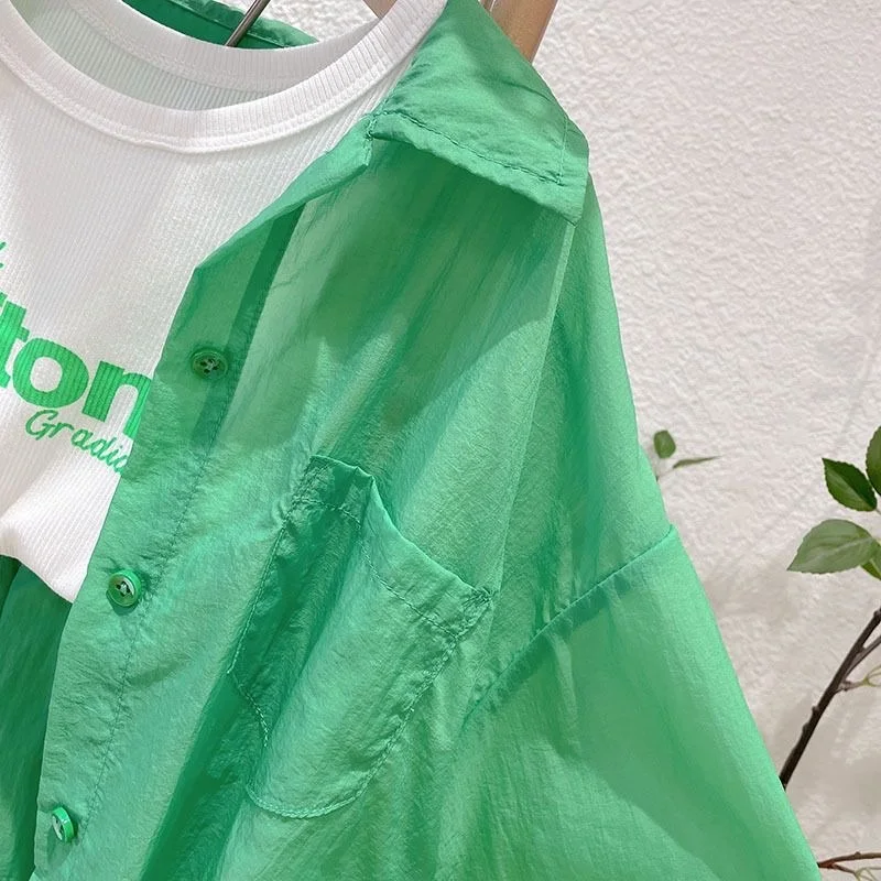 Fashion Baby Girl Clothes Set Long Sleeve Shirt+Shorts 2PCS Child Clothing Set Outfit Summer Solid Color Baby Clothes Suit 2-12Y