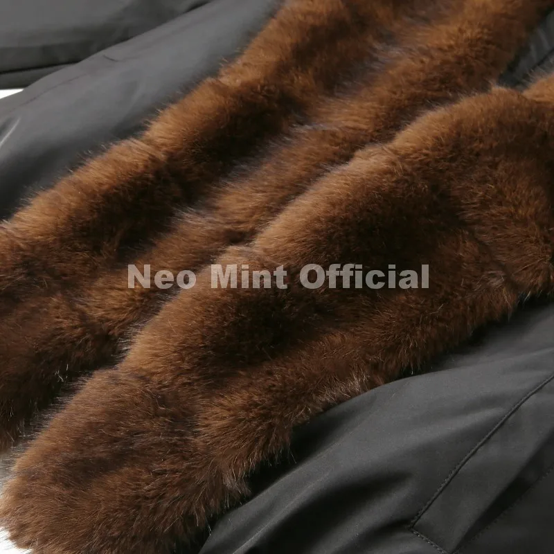Neo Mint 2026 Winter Luxury Fur Collar Puffer Parka Jacket Women Warm Padded Quilted Coat Iconic Fashion Girls Outerwears