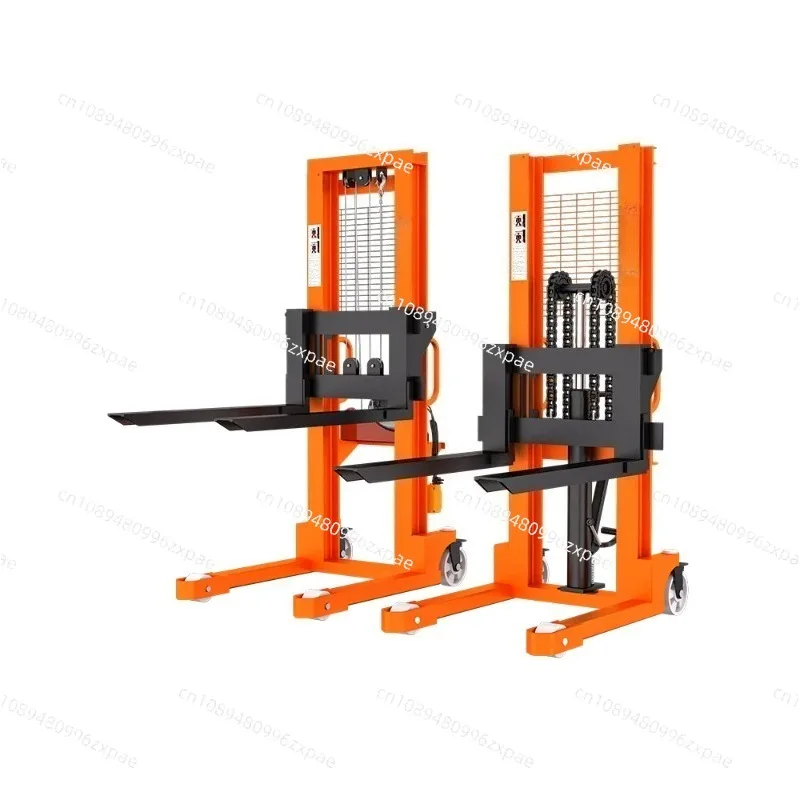 Manual forklift Manual hydraulic stacker Semi electric forklift Hand truck Warehouse logistics handling forklift