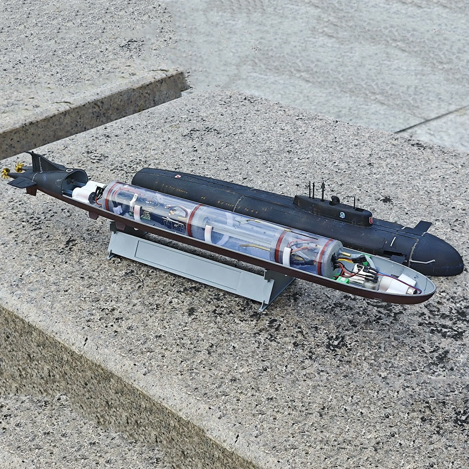 1/350 RC قارب 44 سنتيمتر محاكاة كورسك التحكم عن بعد الغواصة ثلاثية الأبعاد الطباعة صب RC السفن نموذج RTR الكبار السفينة لعبة هدية