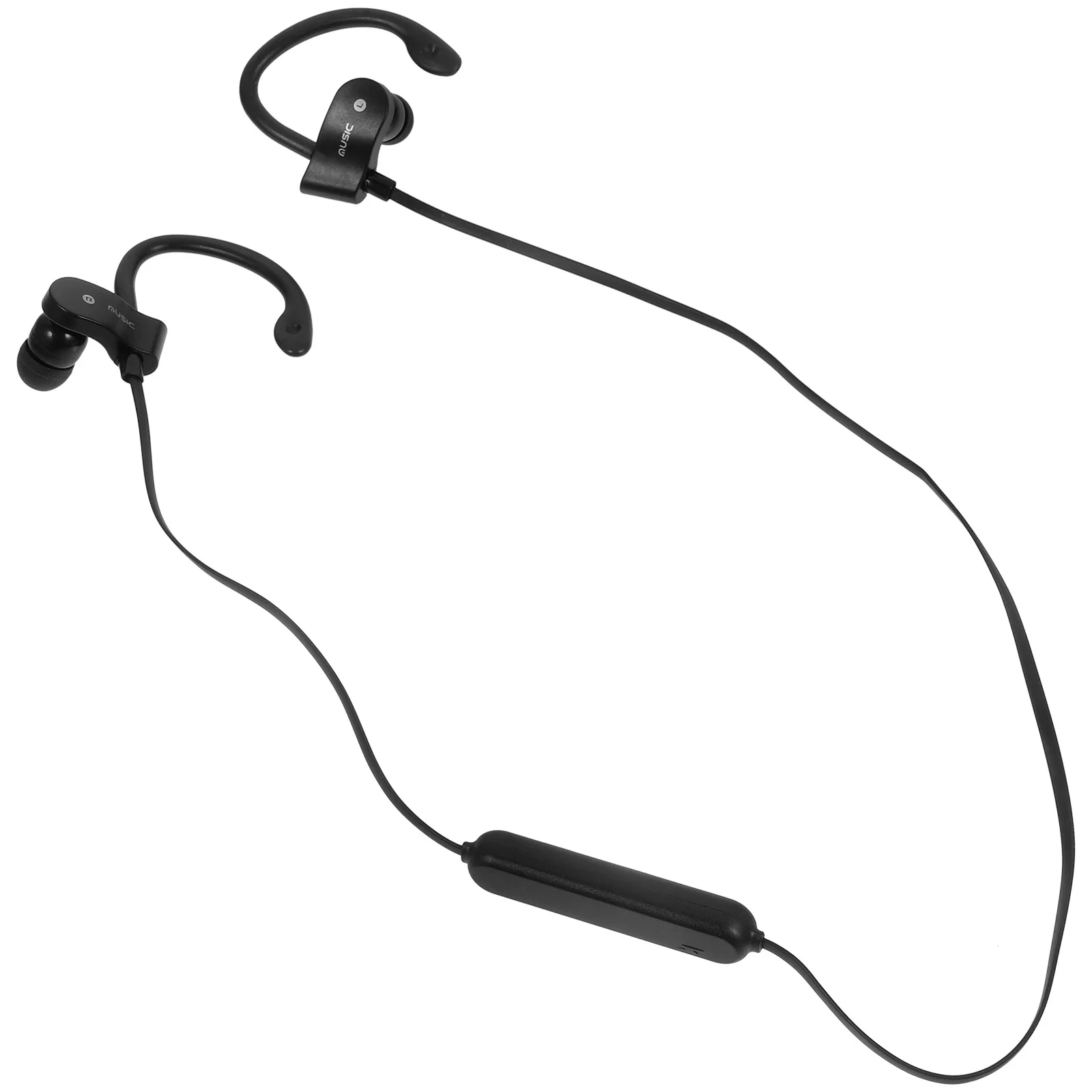 

Hanging Ear Sports Headphones 1.2M Tpe Cable 3.5Mm Plug 10Mm Speaker Ear Hook Stereo Headset Microphone For Phone