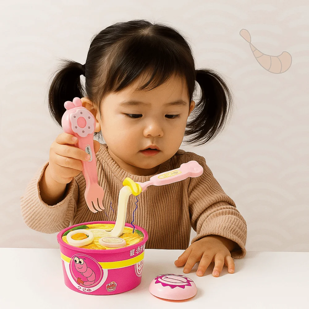 Simulated Ramen Feeding Toy Early Education Kitchen Toys Food Feeding Toys Desktop Ornament Cartoon Play House Toys