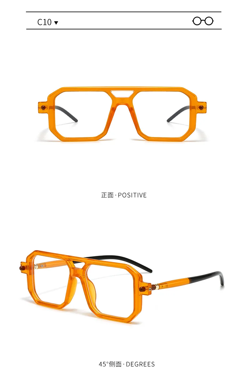 Polygon-Sonnenbrille, rechteckig, modisch, beliebt, für Damen und Herren, quadratische Sonnenbrille für Damen und Herren, Sommer-Reisebrille – Detail 18