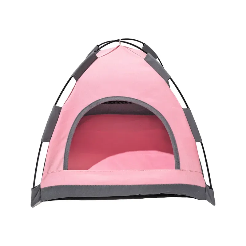 Foldable Pet Tent Breathable Cat Dog Bed Solid Color Outdoor Splicing Nest Four Season Universal House