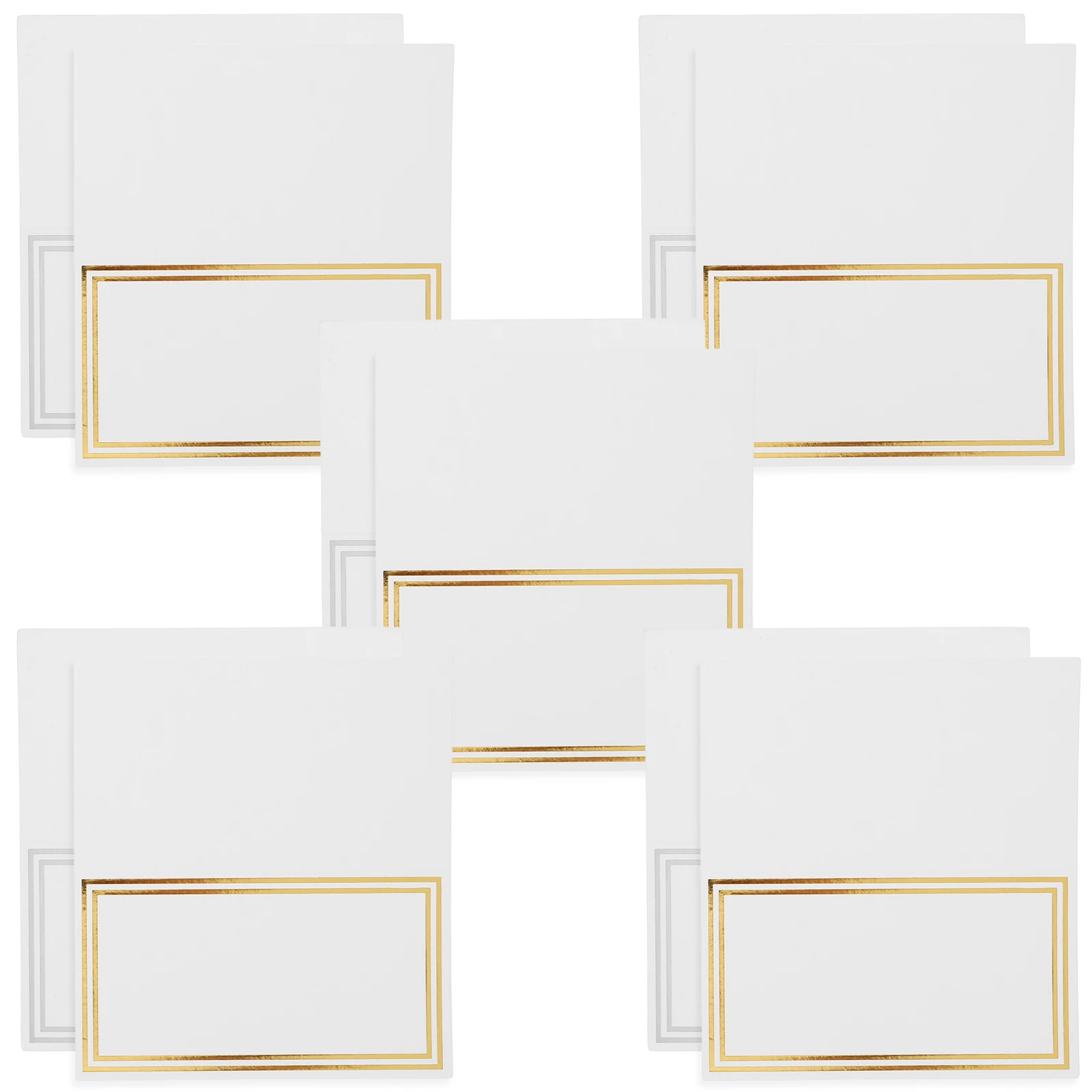 

100 Pcs Table Place Name Cards Foldable Paper Elegant Wedding Banquet Party Seating Cards Table Number Deluxe Signs