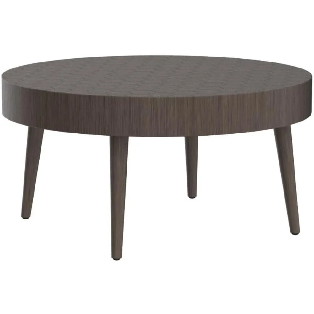 Nowoczesny okrągły zestaw stolików kawowych do salonu w stylu farmhouse dla 18 osób