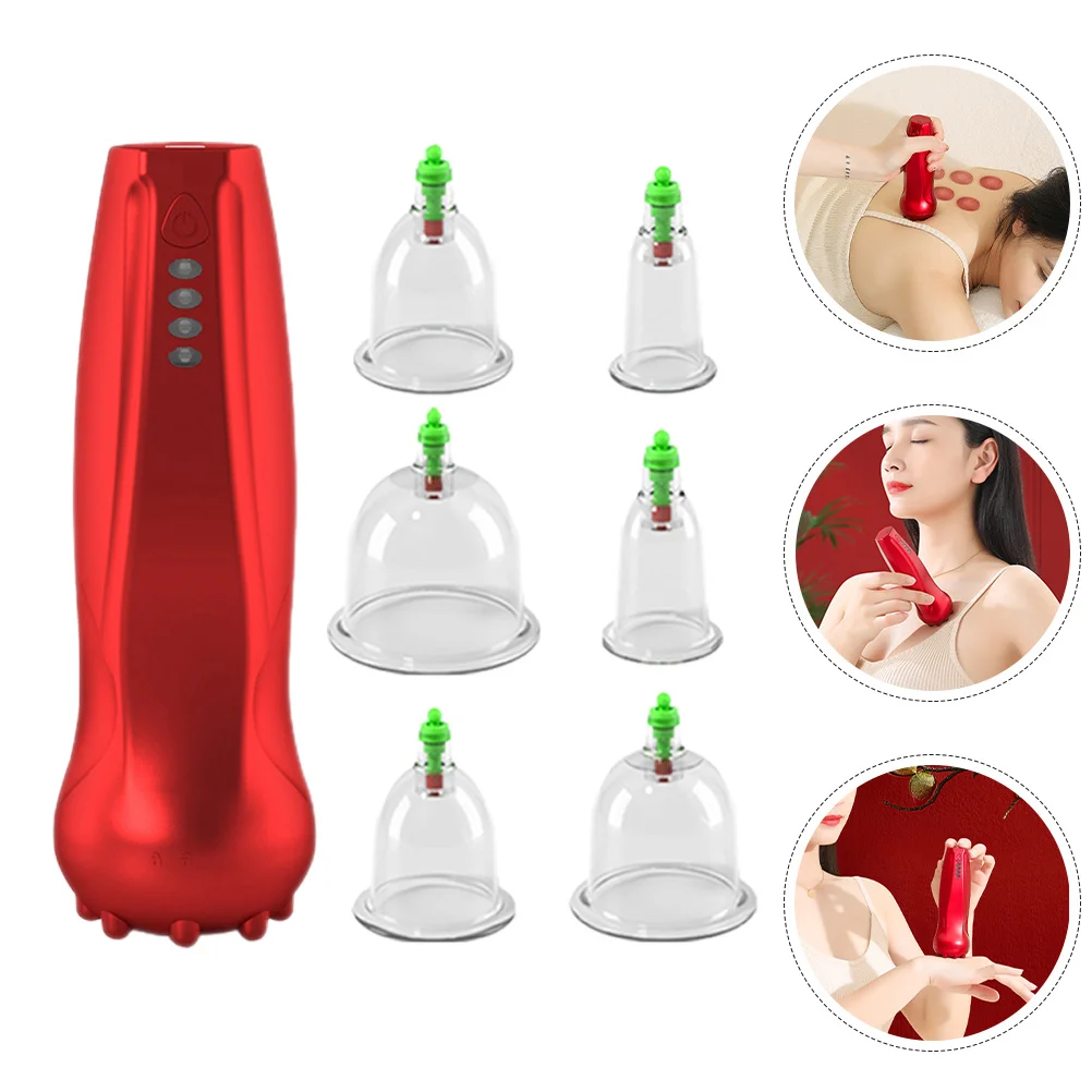 

1Set Portable Electric Cupping Set Vacuum Therapy Gua Sha Massager for Cupping Set Gua Sha Body Tool