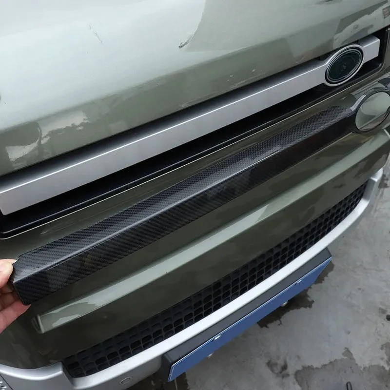 

For Land Rover Defender 90 110 130 2020-2024 Real Carbon Fiber Car Front Grille Trim Cover Car Accessories
