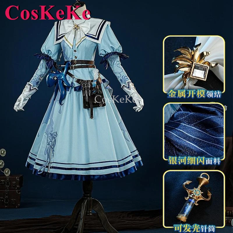 CosKeKe Doctor/Emily Dyer Cosplay Game Identity V Costume Preserved Flower Skin Sweet Dress Activity Party Role Play Clothing