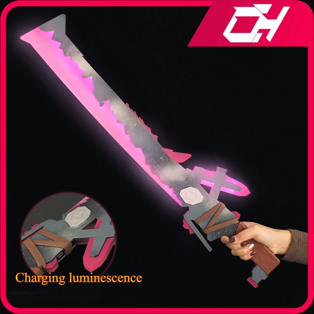 70cm Arena Breakout Infinite Weapon Flame Knife Game Peripherals Acrylic Model Escape Luminous Ornament Collection Craft Toys