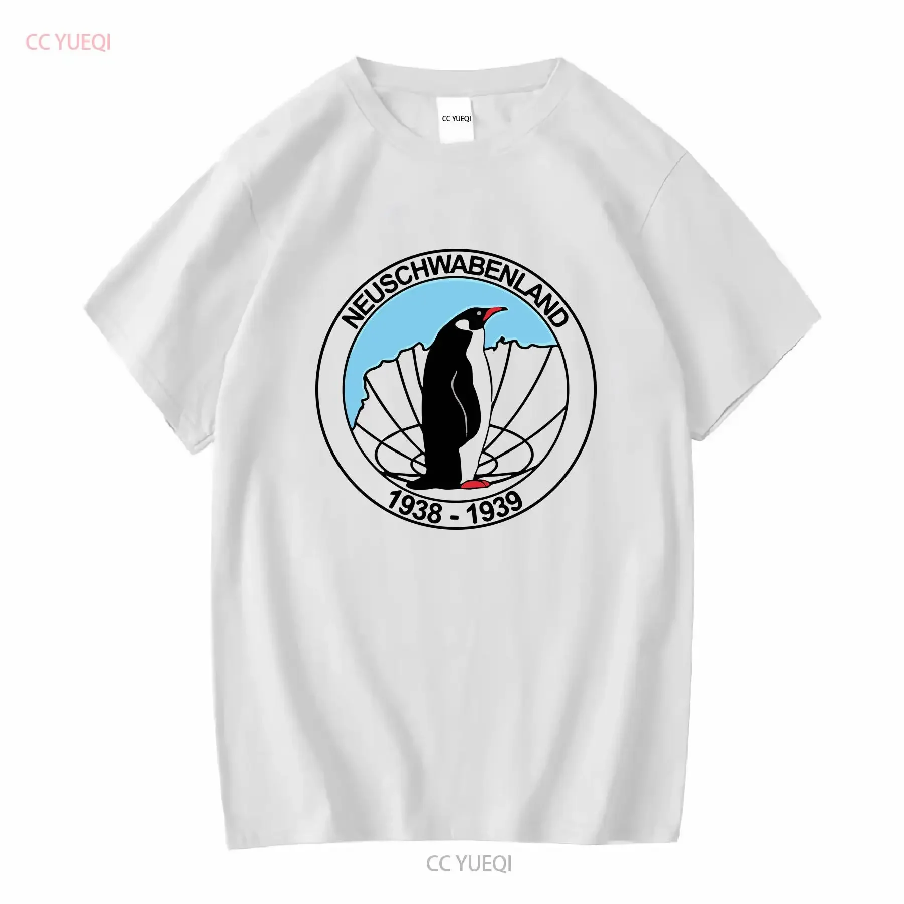 Nueva camiseta Swabia 1938 1939, expedición antártica South Pole WW 2, 7207, ropa de calle con gráficos lavados vintage de manga larga o corta