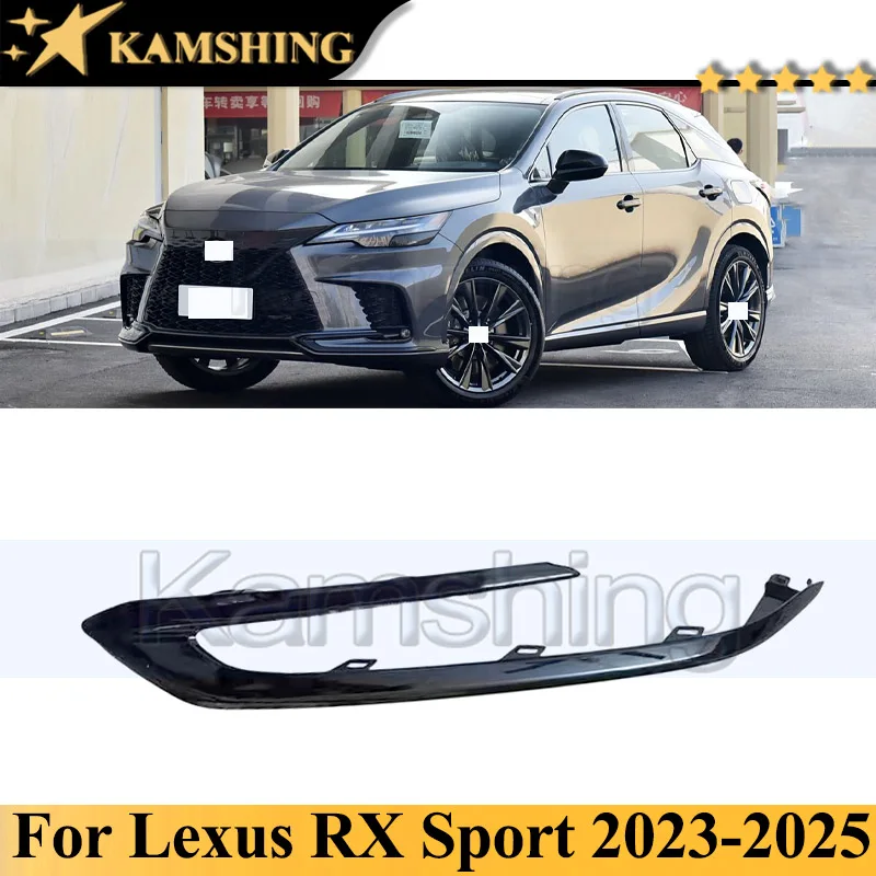 

Накладка на передний бампер Kamshing Black для Lexus RX RX350 RX500 Sport 2023-2025, декоративная полоса для противотуманных фар