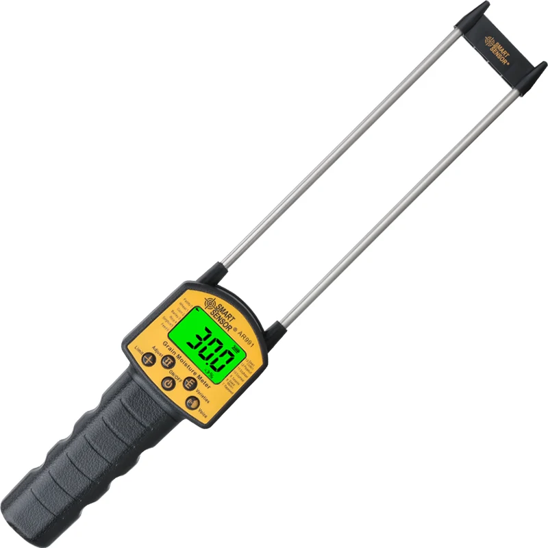 

SMART SENSOR Digital Grain Moisture Meter Vochtmeter Use for Rapeseed,Cotton,Soybean,Peanut,Barley,Rice,Sorghum,Paddy,Wheat,Corn