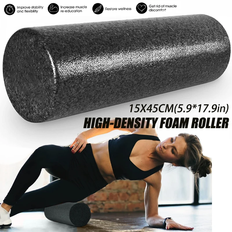 High Density Foam Rollers Firm Full Body Athletic Massage Tool for Back Stretching Yoga Pilates Post