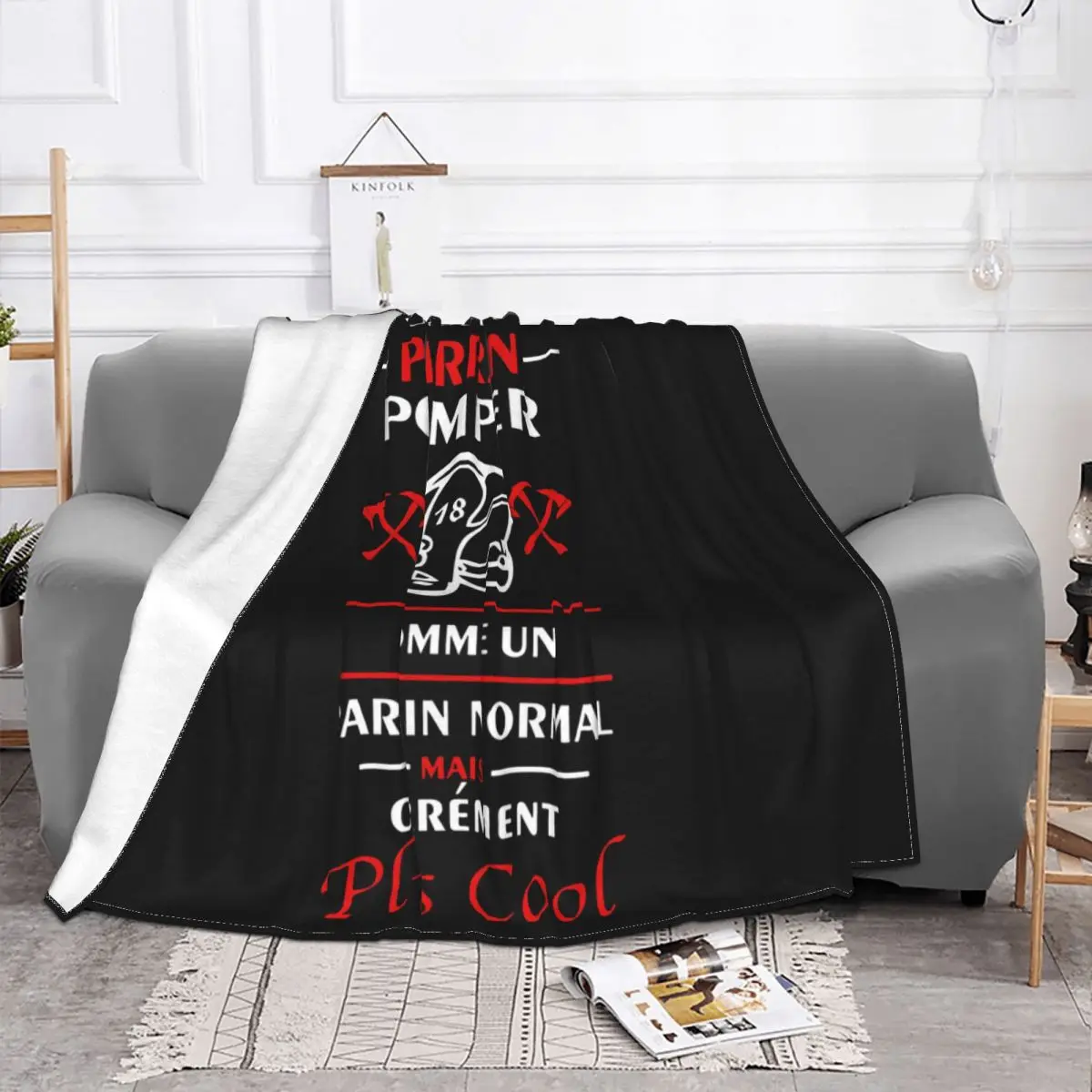 Personnalise Meilleur Parrain Parfait Cool Idee Cadeau Maillot Fete I006 More Size Low Price Humour Throw Blanket