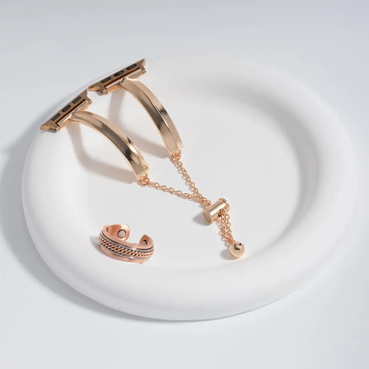 애플워치 울트라 2 10 9 8 7 6 5 4 3 여성용 메탈 스테인리스 스틸 스마트 워치 밴드 (링+스트랩) 아이워치 49mm 46mm 45mm 44mm 호환