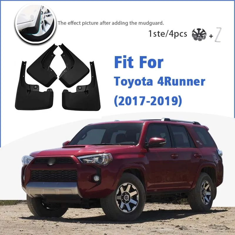 

Брызговики для Toyota 4runner 2017-2019, передние и задние 4 шт., брызговики, брызговики, автомобильные аксессуары, брызговик для автомобильного стиля 2018