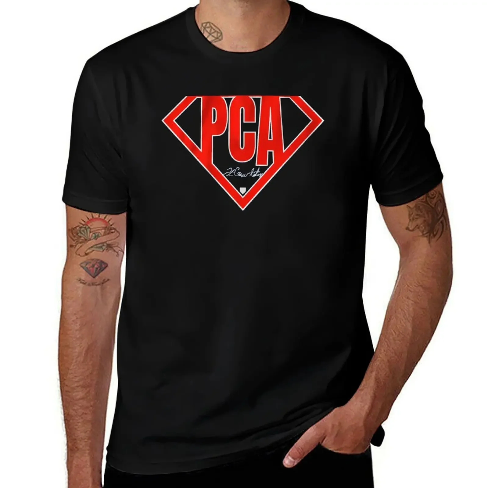 

Pete Crow-Armstrong PCA T-Shirt blue archive for a boy designer shirts Clothing mens t shirts