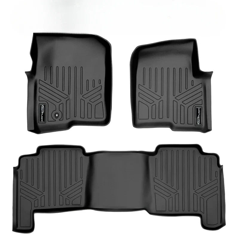 Custom Fit Floor Mats 2 Row Liner Black for 2004 2005 2006 2007 2008 Ford F-150 SCC United States