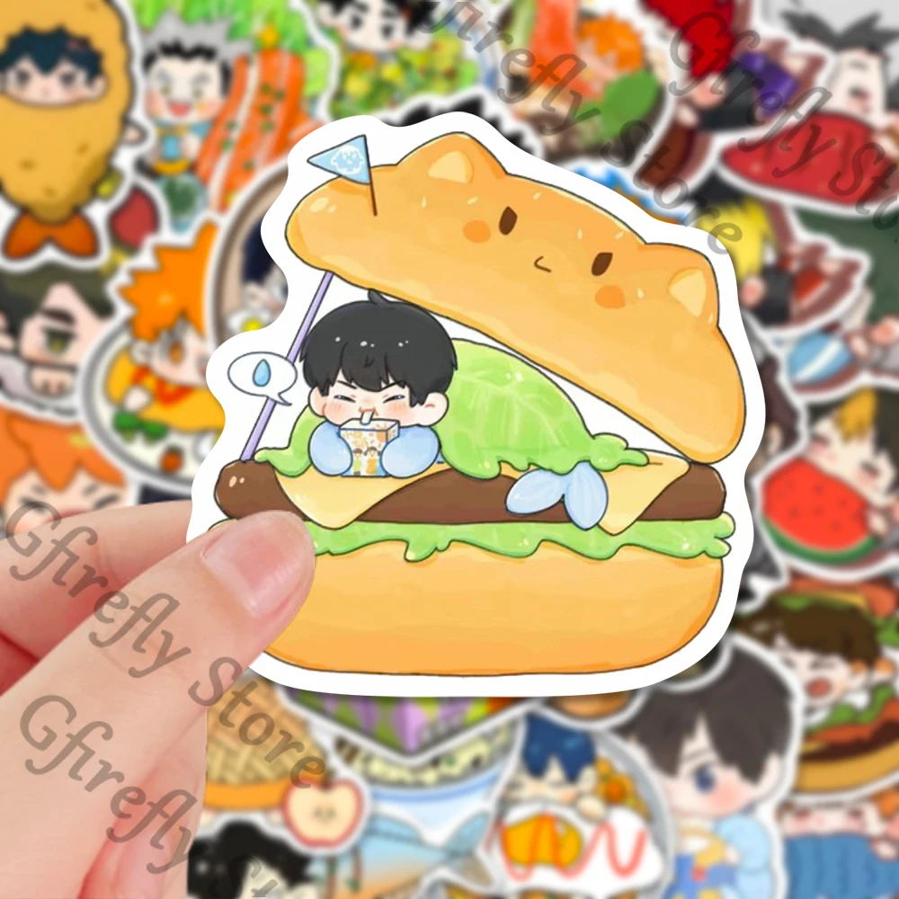 Pinup Picture Q الإصدار 63 ورقة العلامات Haikyuu!! تزيين ملصق الرسوم المتحركة المقاوم للماء هدية Ambitus Kozume Kenma #4