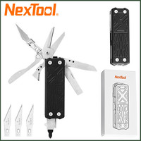 NexTool Pocket Multitool E1 10 In 1 EDC Folding Multi Functional Tools Screwdriver with Replaceable Carving Blade Hand Tools