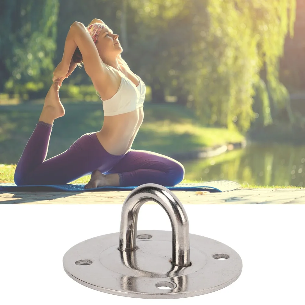 1 مجموعة دائم الحديد السقف شنقا كيت الثقيلة الفضة العين سقف هوك تعليق قوس هوك اللكم أكياس #2