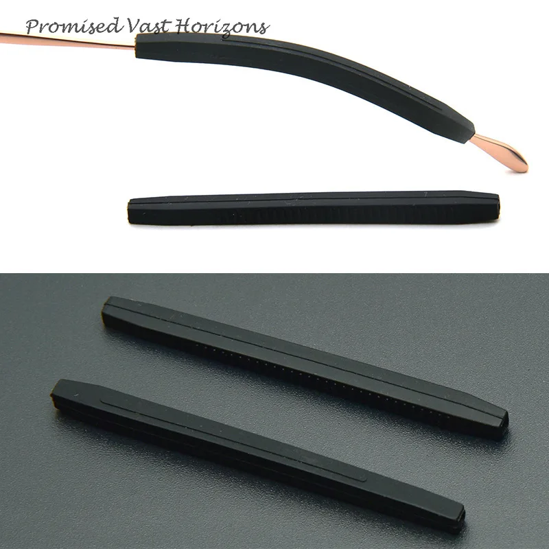 3 pairs lot Silicone Eyeglass Temple Cover Eyeglass Accessory Sunglasses Round Needle Metal Eyeglass Leg Cover Tips