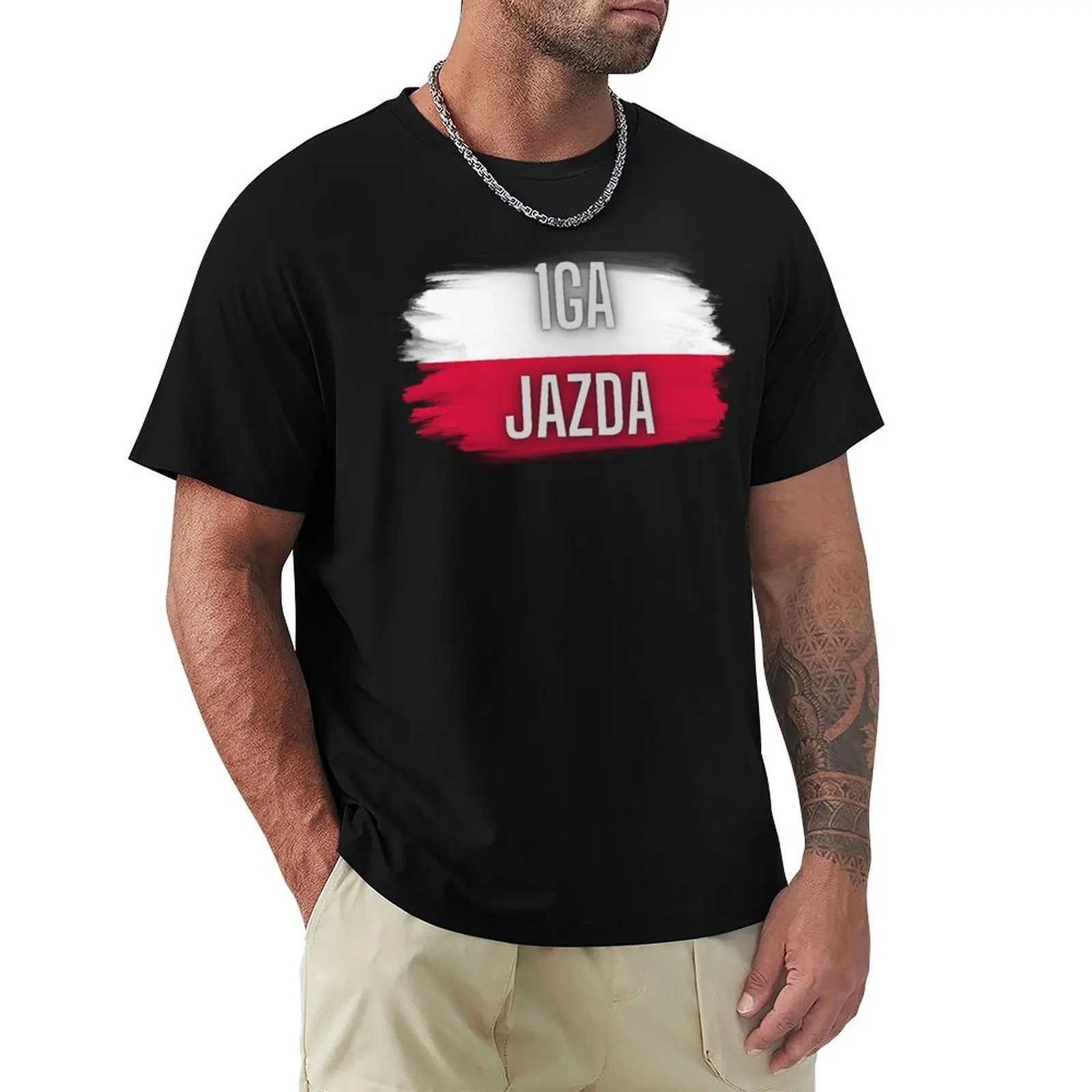 

1GA SWIATEK JAZDA! T-Shirt basketball graphic tees Short sleeve tee boys animal print mens clothing