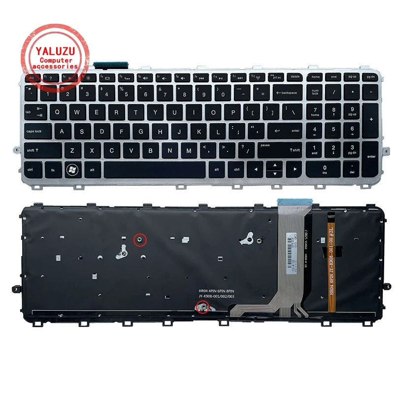 

YALUZU New English Backlit Keyboard for HP ENVY 15-J 17-J 720244-001 711505-001 736685-001 6037B0093301 V140626AS2 laptop US new