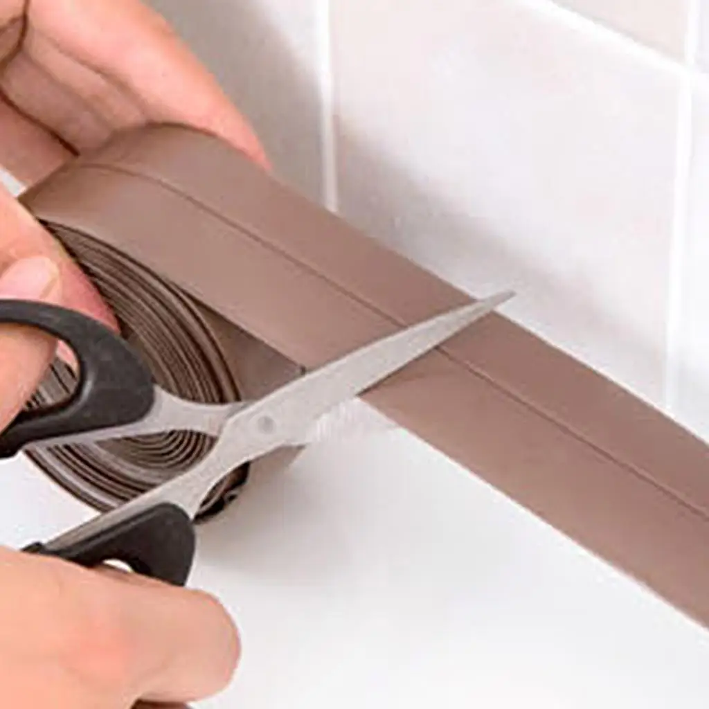

Flexible Waterproof Caulk Tape Self Adhesive Sealing Strip Professional Finish for Kitchen Bathroom Toilet Stove Molding