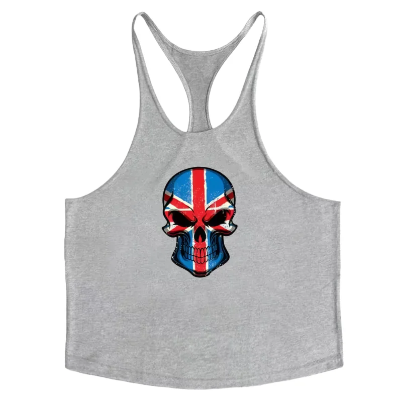 Tanque masculino para academia fitness racerback – colete muscular stringer, elegante e respirável para musculação, treinamento e estética esportiva