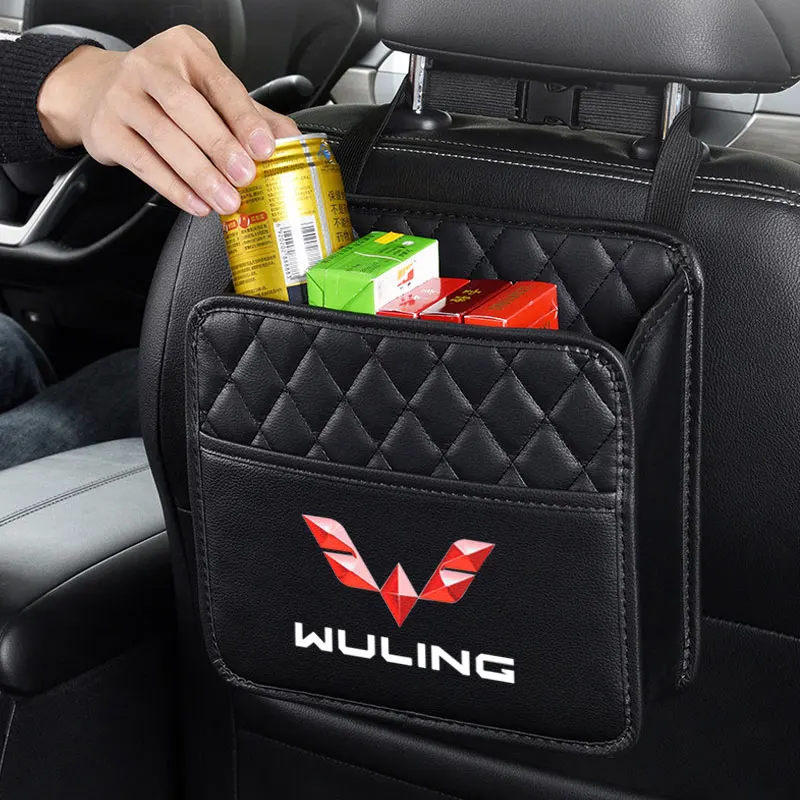 Car Seat Back Multifunction Hanging Bags Stowing Tidying for Wuling almaz Hongguang S cortez Victory 730 air EV 560 Accessories