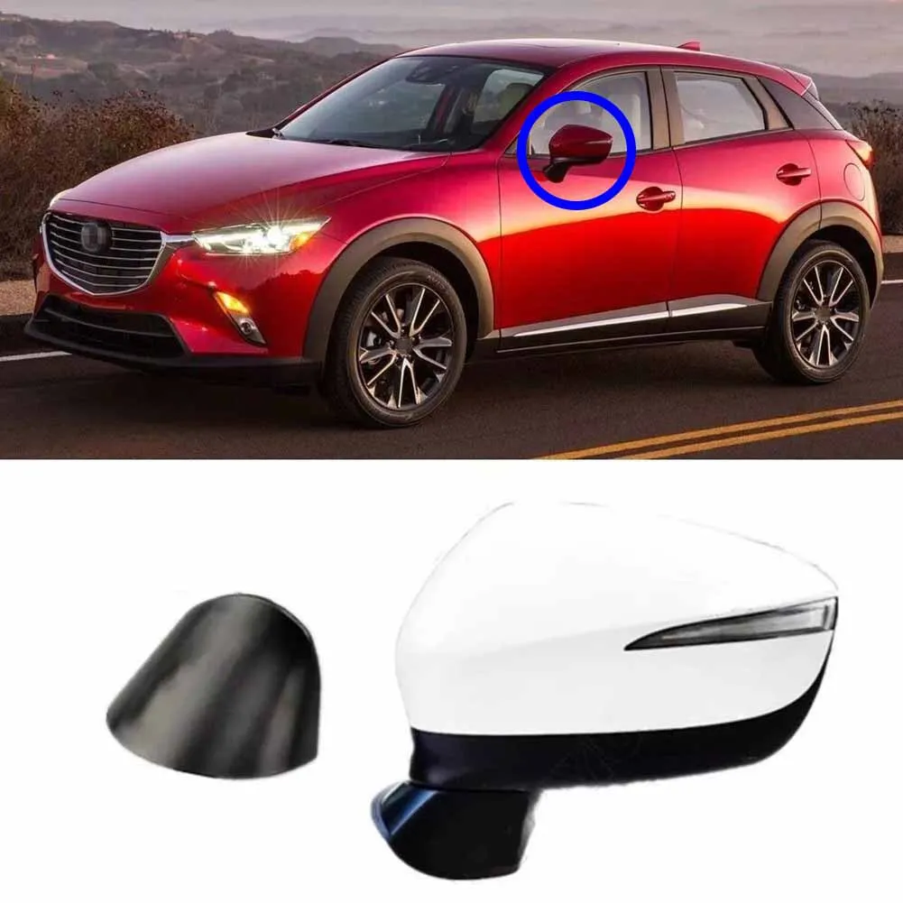 Car Mirror Lower Cover Left Side Mirror Lower Cover For Mazda CX-3 2016-2019 CX-5 2015 2016 Car Accessories Quick To Install