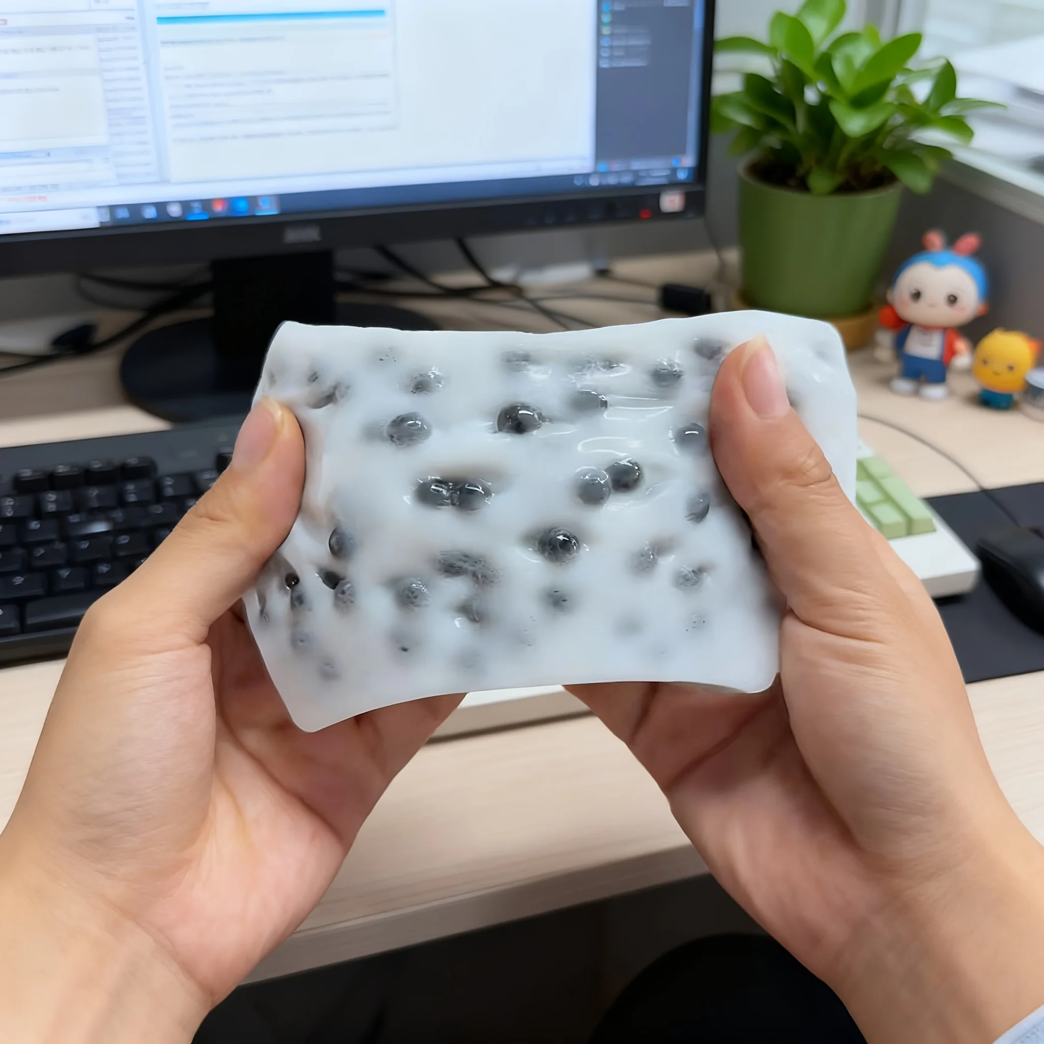 1Pc Stress-Relief Squeeze Speelgoed Tofu Vormige Pop Puistjes Creatieve Nieuwigheid Speelgoed Desktop Decoratie Halloween Kerstcadeaus decor