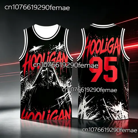 Korean Style Dark Kids Vest 2026 New Hooligan Basketball Uniform Boy Girl Fan Same Style Merch Summer Cool Sleeveless T-shirt