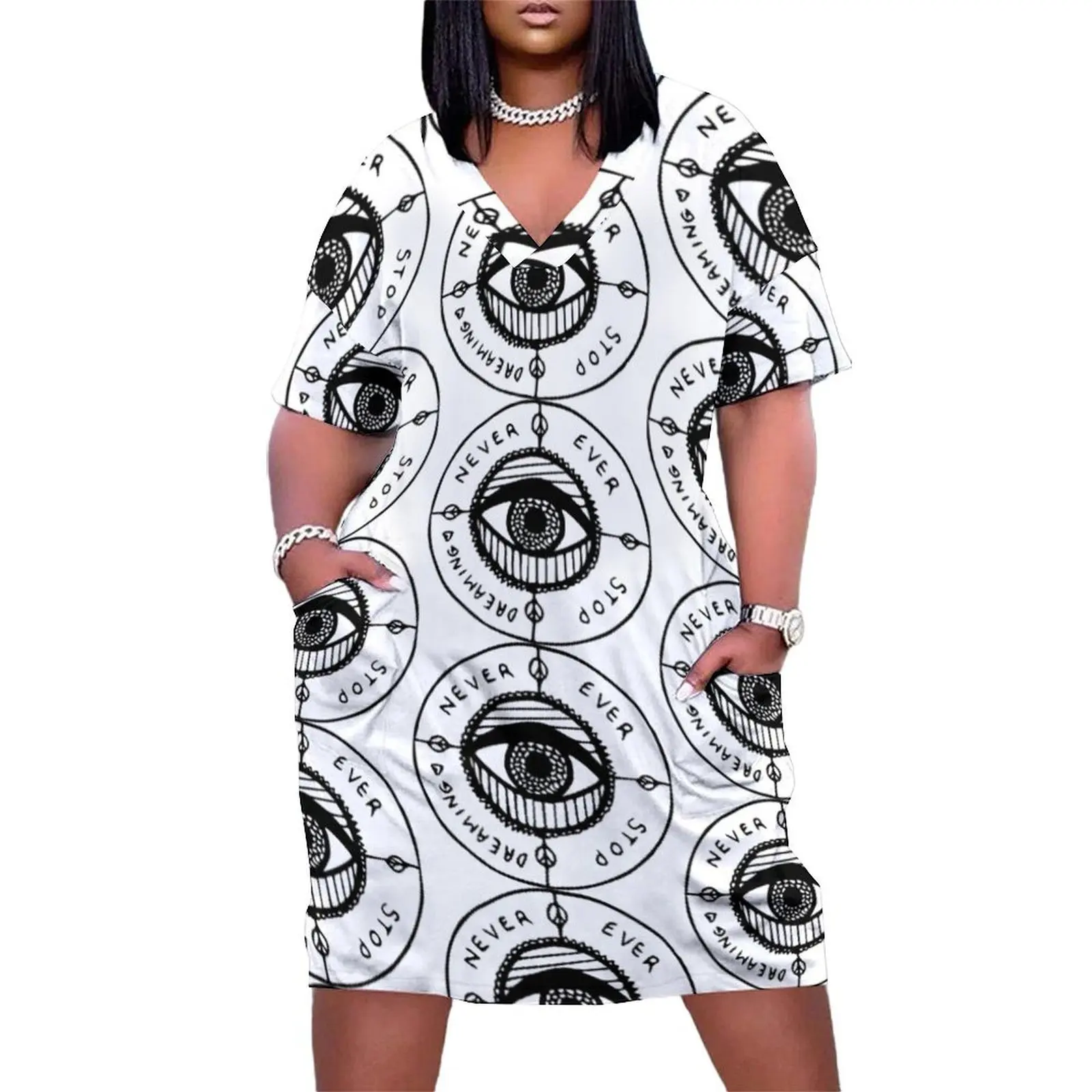 

Never Ever Stop Loose Pocket Dress women's fashion dresses evening dresses luxury 2025 Women's skirt Beachwear
