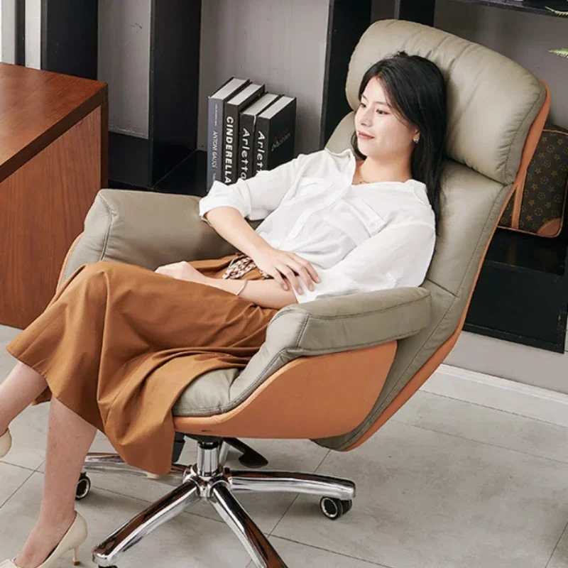 Modern Boss Comfy Office Chairs Recliner Computer Luxury Ergonomic Office Chairs Gaming Swivel Stuhl Bedroom Furniture